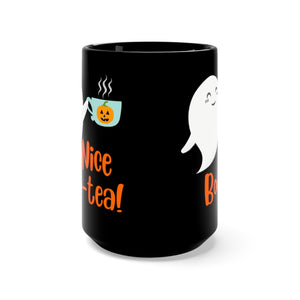 Nice Boo-Tea 15 oz Mug in Black