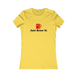 Just Brew It Fitted Tea Shirt