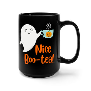 Nice Boo-Tea 15 oz Mug in Black