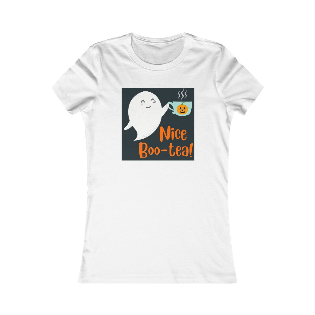 Nice Boo-Tea Fitted Tea Shirt