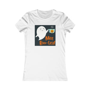 Nice Boo-Tea Fitted Tea Shirt