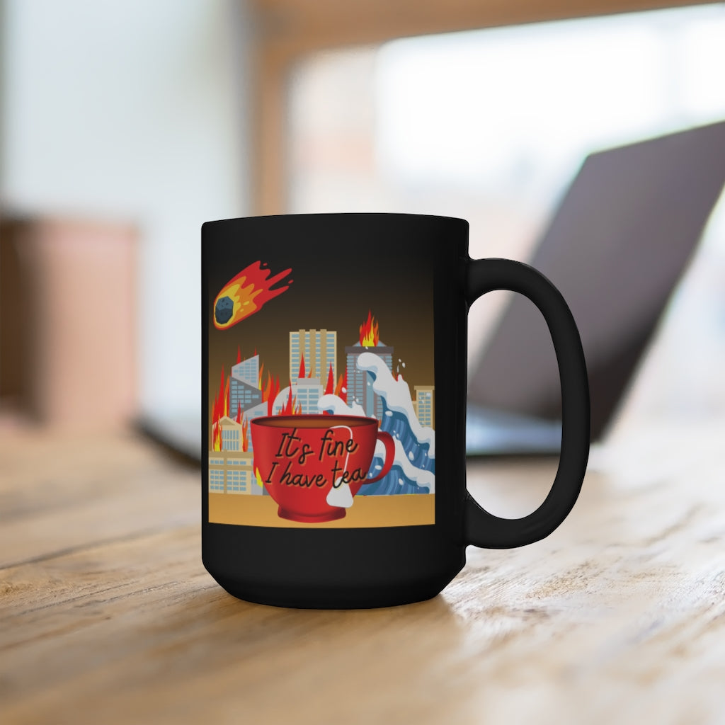 It's Fine 15 oz Mug in Black