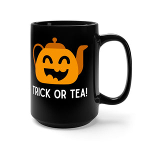 Trick or Tea 15 oz Mug in Black