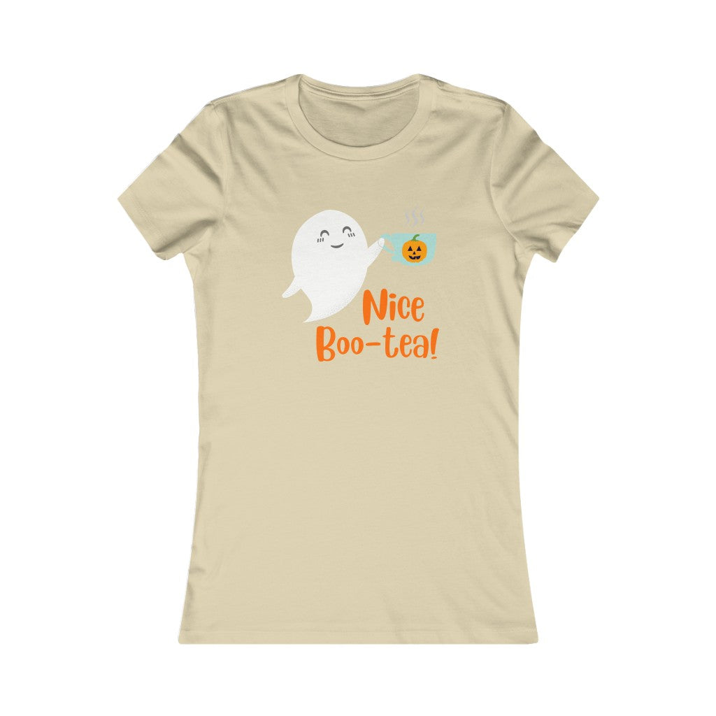 Nice Boo-Tea Fitted Tea Shirt