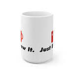 Load image into Gallery viewer, Just Brew It 15oz Mug in White
