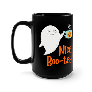 Nice Boo-Tea 15 oz Mug in Black