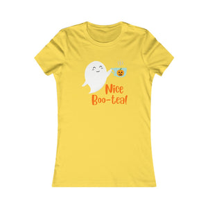 Nice Boo-Tea Fitted Tea Shirt